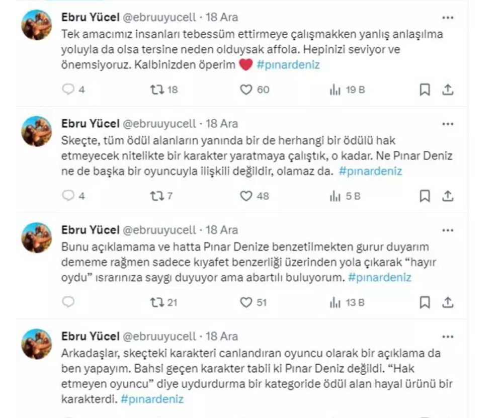 cok guzel hareketler in pinar deniz skeci tepki cekince aciklama geldi